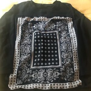 OVERSIZED BANDANA PRINT HOODIE ‼️